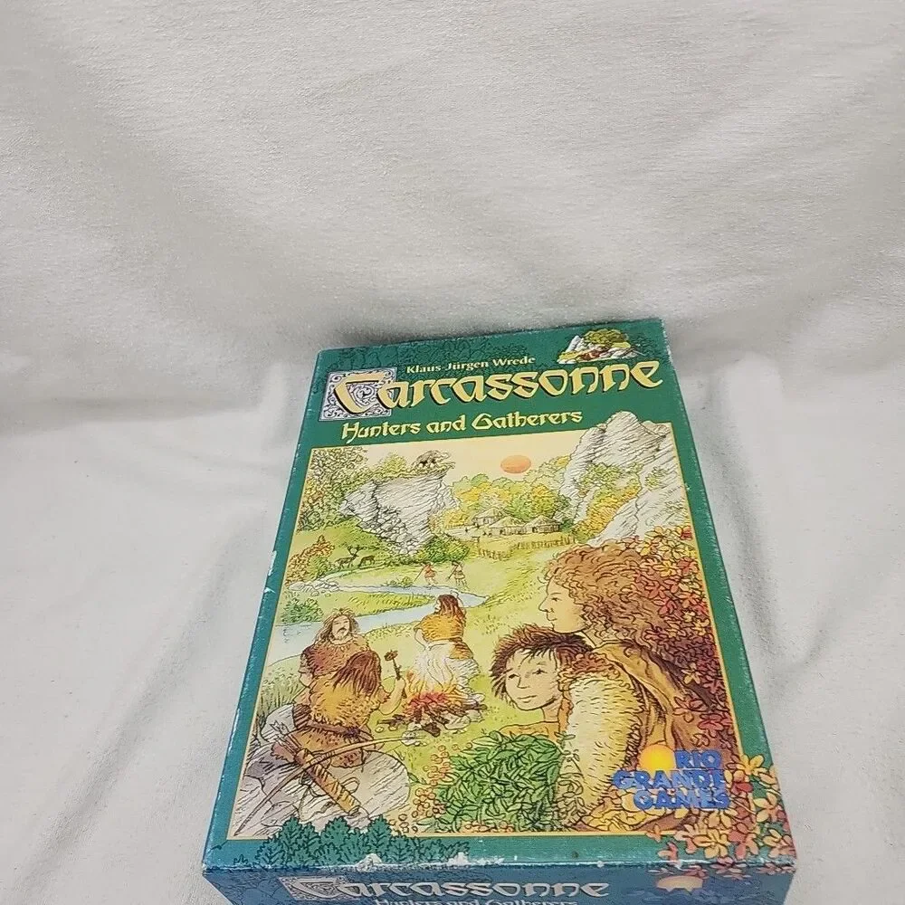 Game Carcassonne Hunters and Gatherers Board Original 2002 Edition Gluck NEW